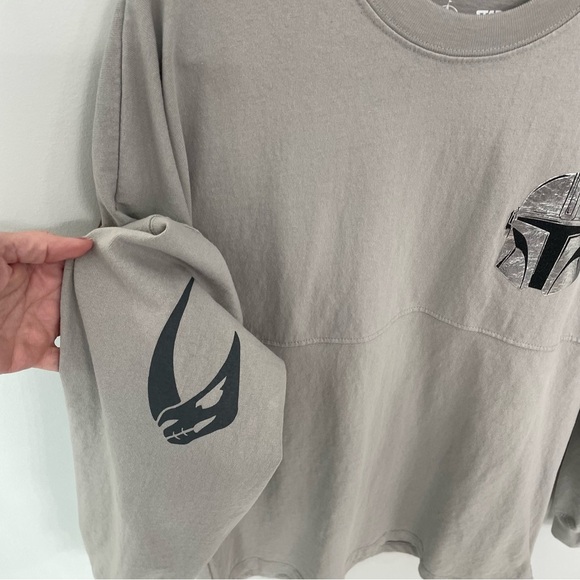 Disney Star Wars The Mandalorian Spirit Jersey Adult Unisex Medium Gray Shirt 15 - Picture 6 of 12